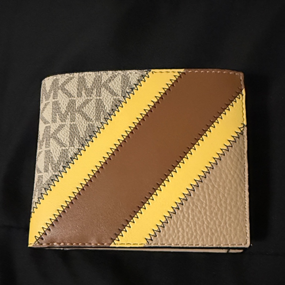 Michael Kors Brown and Yellow Wallet